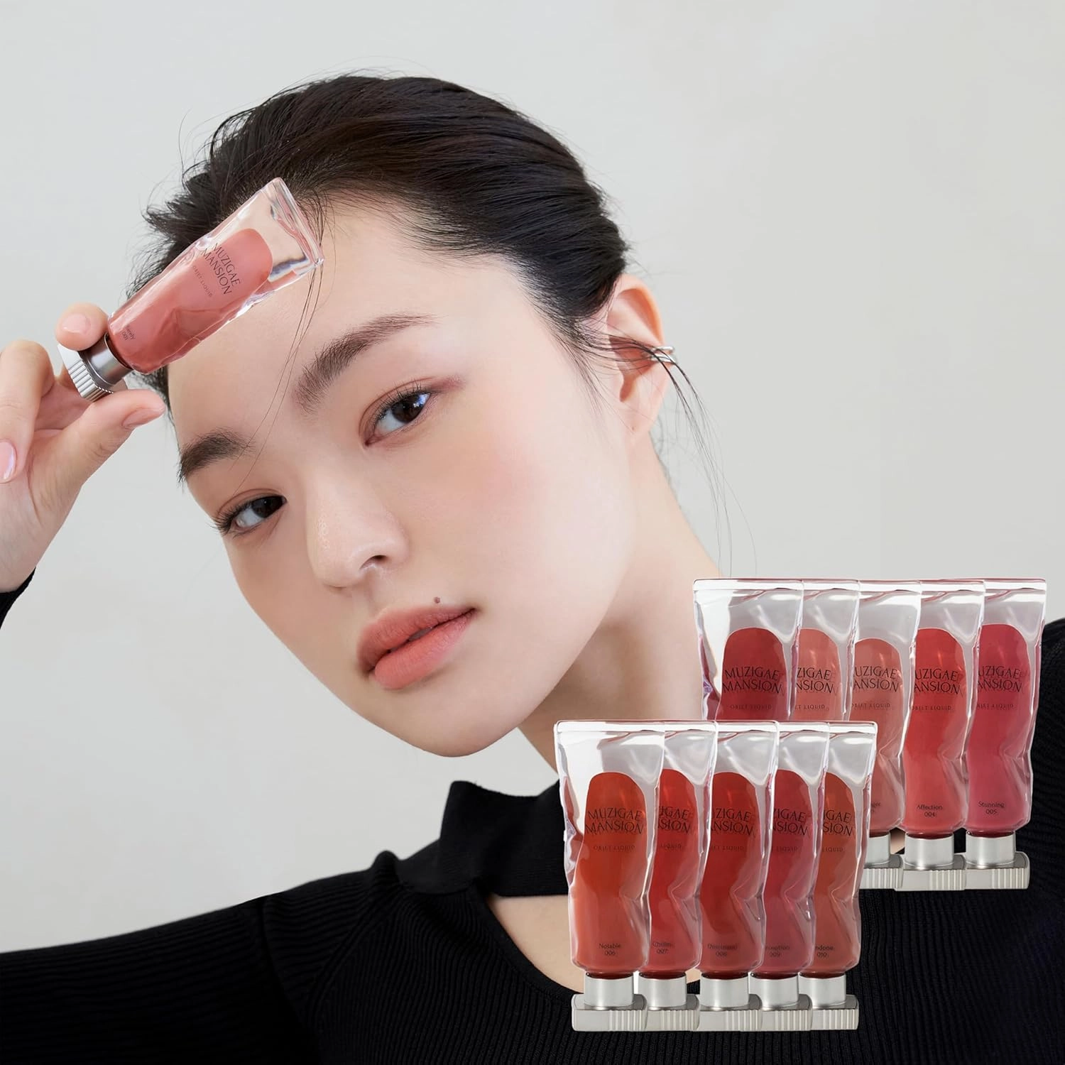Objet Lip Stain (Unique Paint Tube Design) – Velvet Matte Tint, Long-Lasting Waterproof Lipstick, Hydrating Korean Makeup, Red & Rose Gloss, K-Beauty Tinted Lipstain (17 SOFTIE)