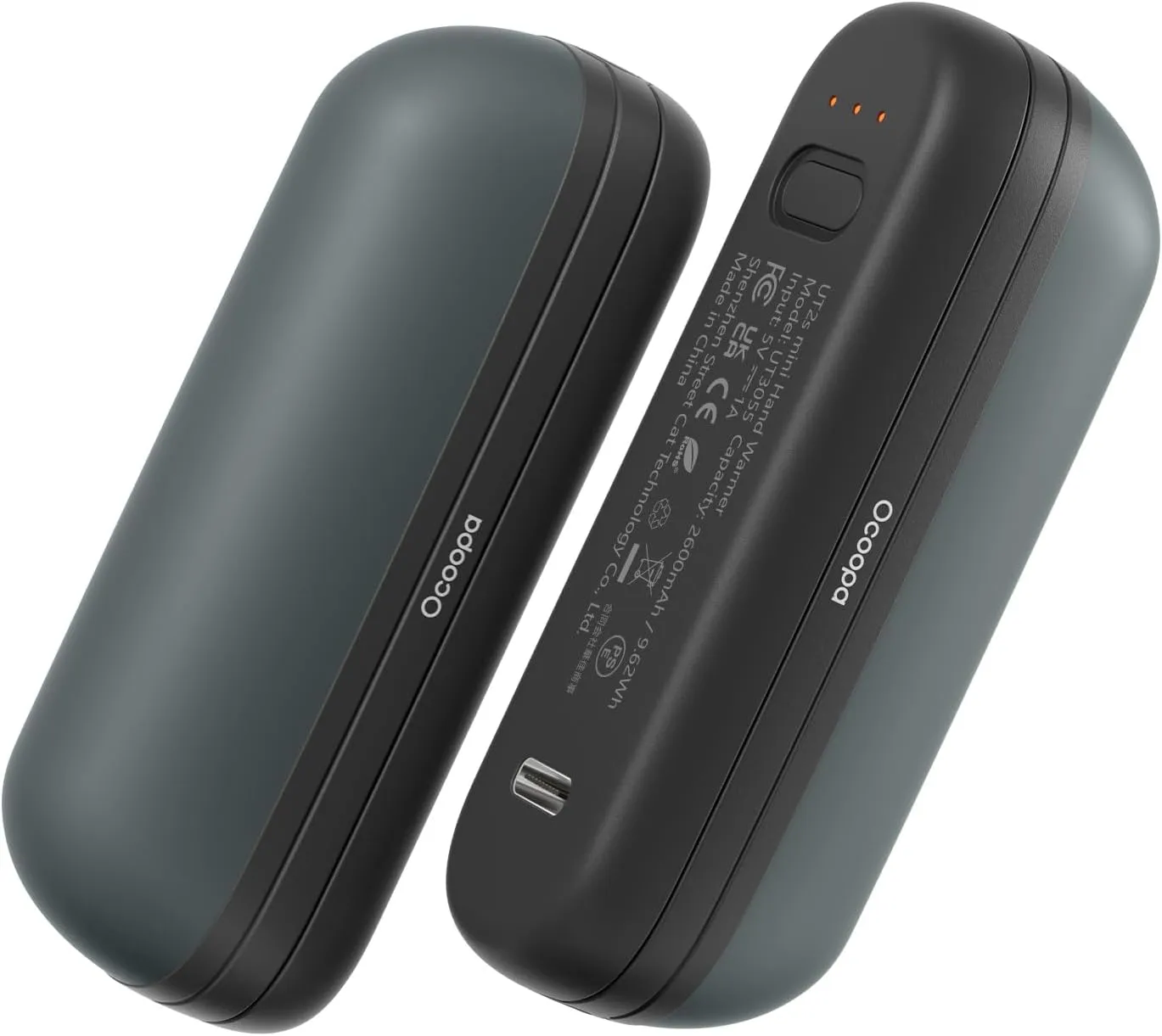 OCOOPA 2 in 1 Magnetic Rechargeable Hand Warmers, UT2s Mini Electric Handwarmers 2 Pack, Split USB-C, Reusable Portable Pocket Heater, Raynauds, Golf, Christmas, Tech Gifts for Women Men