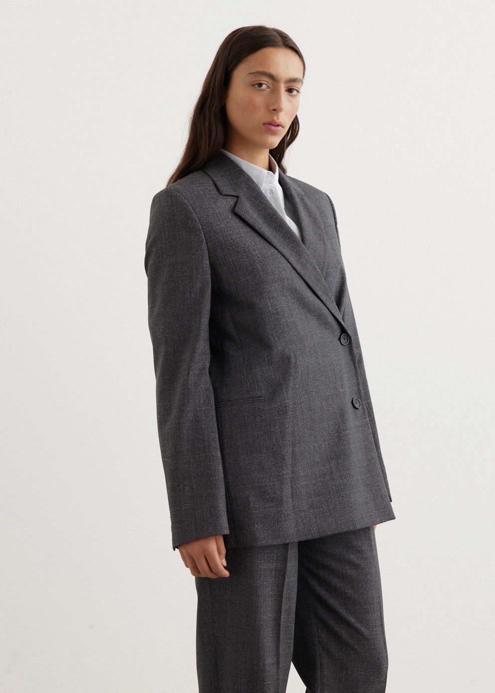 Off-Centre Wrap Blazer