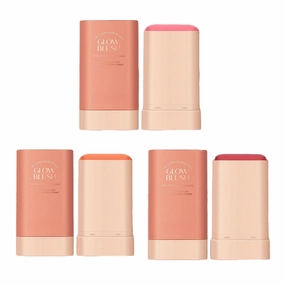 On the Go Makeup natural makeup powder blusher stick lasting natural nude makeup cream makeup makeup powder blusher stick coloring moisturizing stick (3PC)