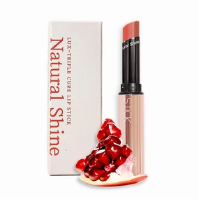 Orange Coral Lipstick For Women Exfoliation hydration NS BEAUTY Lux Triple Cure Lipstick Muse (0.12oz)