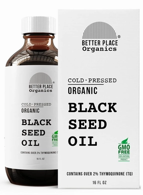 Organic Black Seed Oil | 100% Virgin Cold Pressed Liquid Pure | Super Antioxidant | External Use on Joints, Hair, Skin, Nails | 16 oz