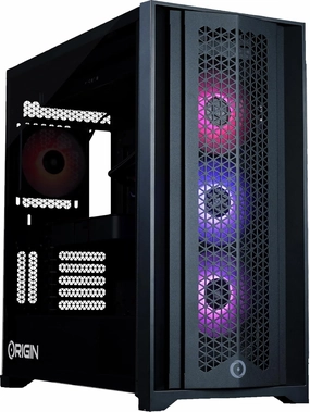 Origin PC Neuron Gaming PC – Liquid Cooled AMD Ryzen™ 7 9800X3D CPU – NVIDIA® GeForce RTX™ 5070 Ti GPU – 32GB Corsair Vengeance RGB DDR5 Memory – 2TB M.2 SSD – Black