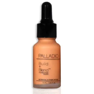 Palladio Build   Blend Foundation Drops Warm Caramel 0.43 Ounce
