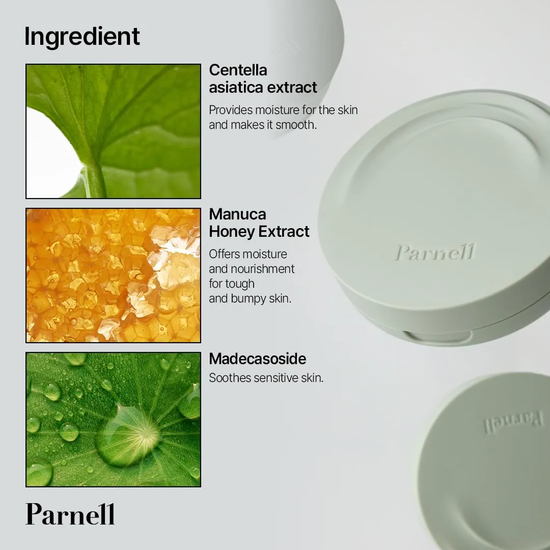 Parnell Cicamanu Serum In Matte Cushion 15g (#23 Natural beige) | Lightweight, Long-Lasting Matte Foundation with Skincare Benefits for Smooth, Flawless Skin | K-Beauty