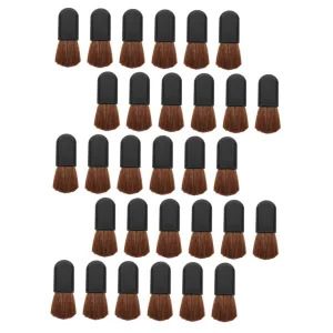 PartyKindom 30pcs Horse Hair Blush Brush Travel Makeup Face Makeup Brushes Foundation Brush Toiletry Facial Blusher Brushes Foundation Brush Beauty Tool Small Blush Brushes Black