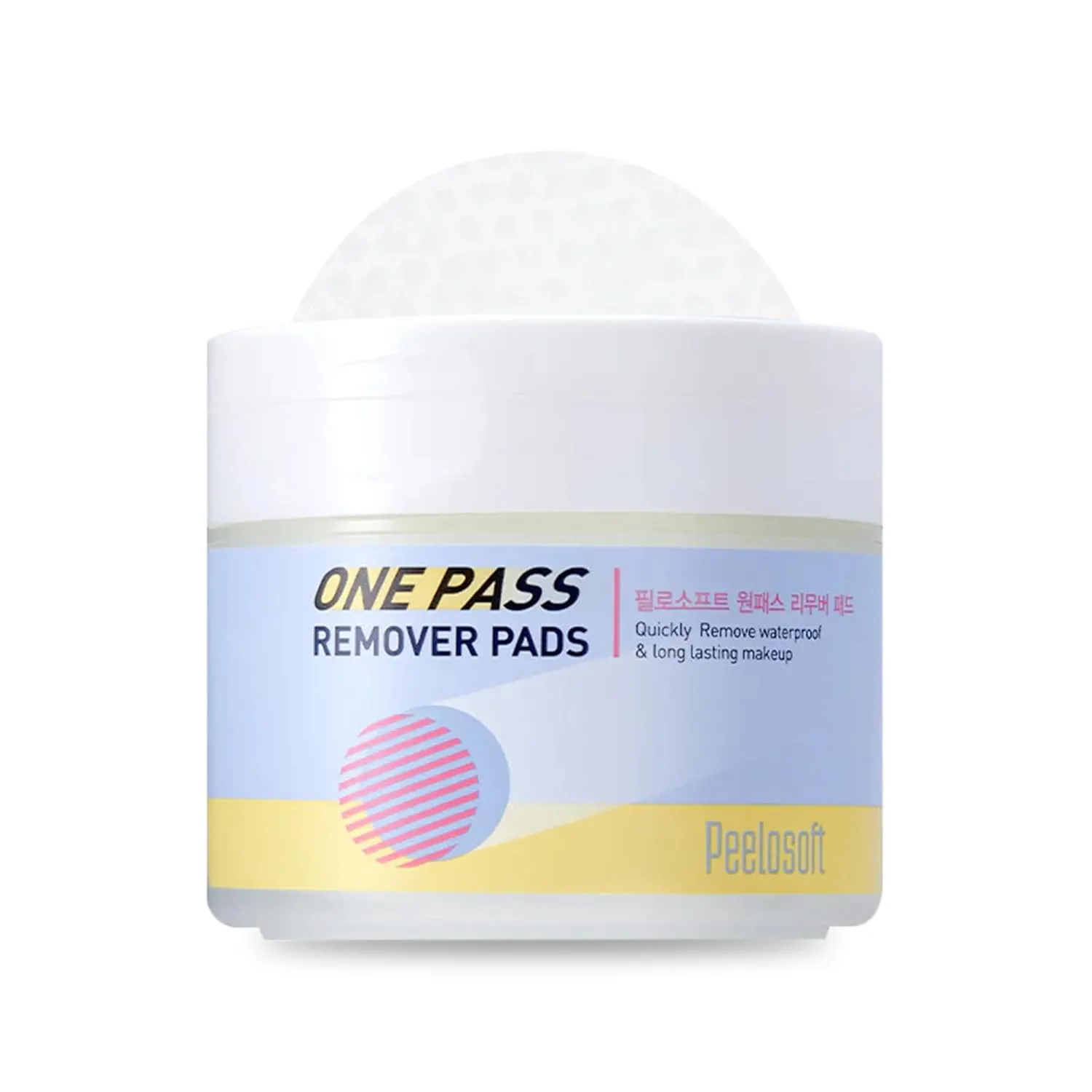 Peelosoft One Pass Makeup Remover & Cleansing Pads - Hypoallergenic, Deep Cleansing, Gentle Exfoliator Pads for Sensitive Skin - Quickly Remove Waterproof & Long-Lasting Makeup (50 Pads)
