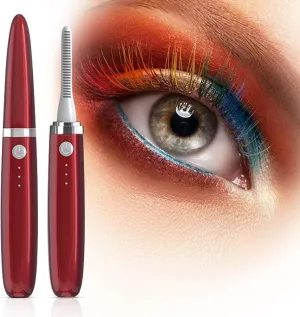 PEIPAI Heated Eyelash Curlers, Rechargeable USB Silicone Comb Eyelash Curler Quick Natural Curling 24h Long-Lasting Curling, Electric Waterproof Eyelashes Curl Tool Mother's Day Gifts