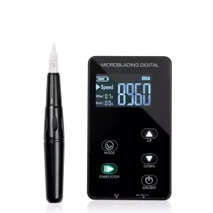 Permanent Makeup Pen Machine Tattoo Pen Touch Screen Panel Power Supply 10PCS Needles Kit For Eyeliner, Lip,Eyebrow AP50