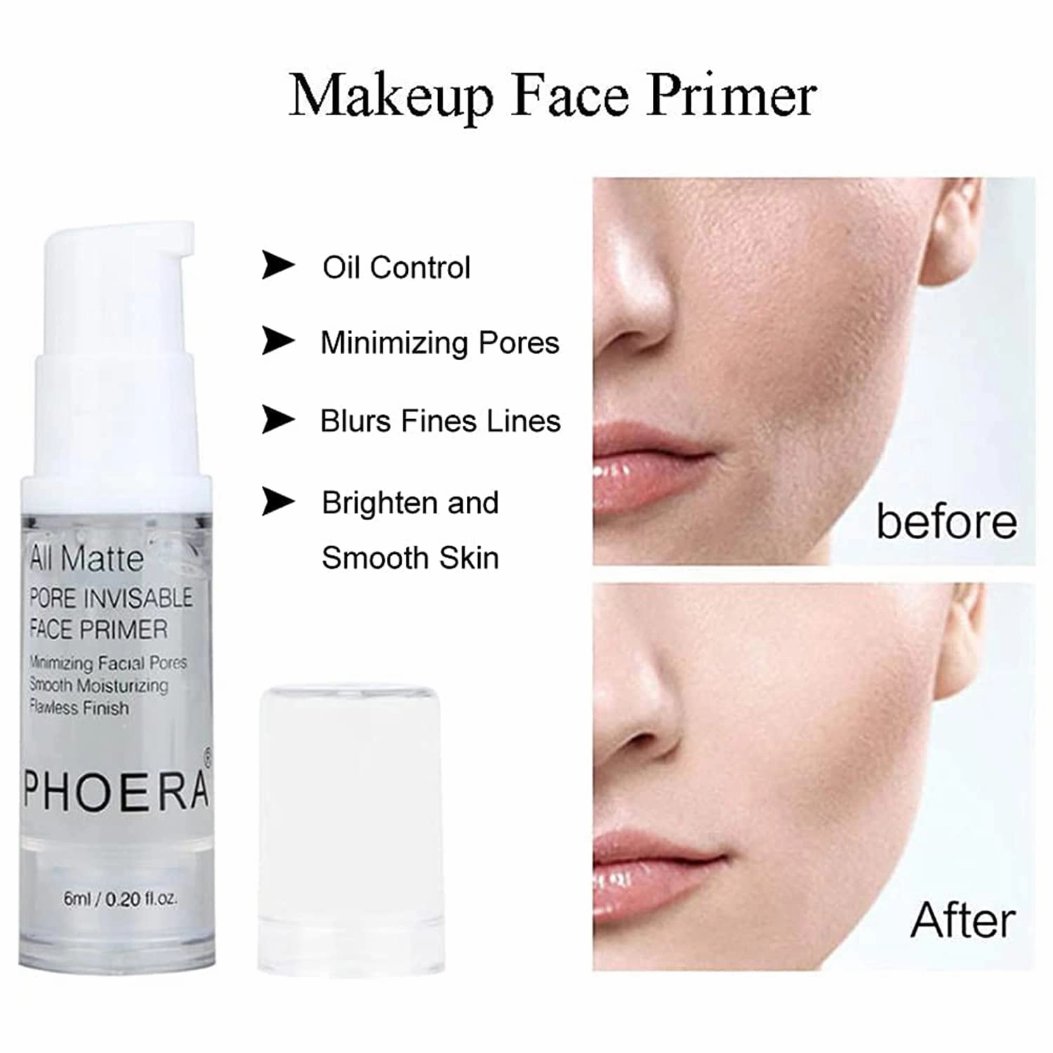 PHOERA Foundation,PHOERA 9D Mascara,PHOERA Makeup Foundation Full Coverage,PHOERA Primer, PHOERA Powder, PHOERA Concealer, Kabuki Brushes Foundation (102 Nude)