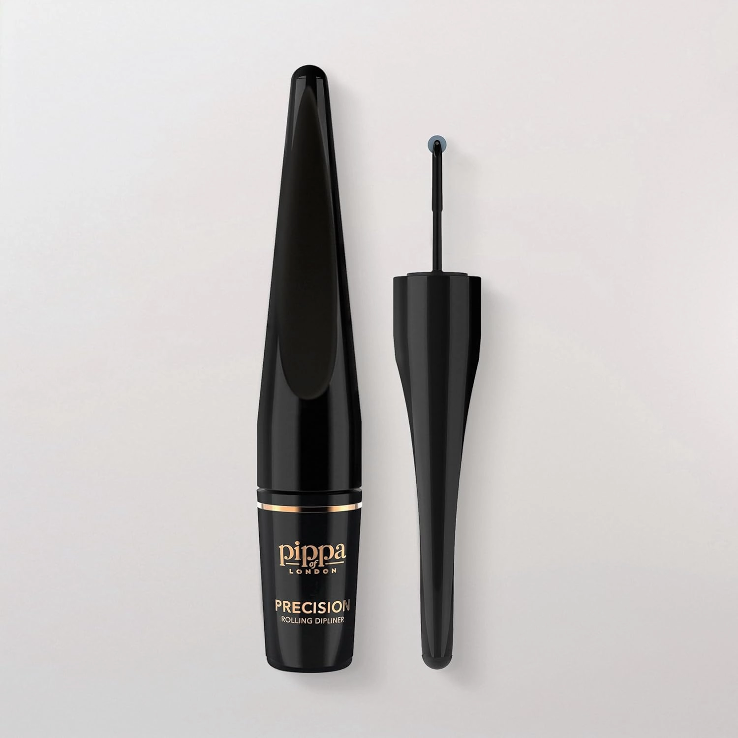 Pippa of London Precision Roller Dipliner Waterproof Black Liquid Eyeliner with Roll-on Applicator