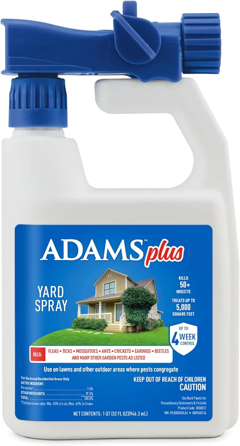 Plus Yard Spray ; Kills Mosquitoes, Fleas, Ticks, Ants, And Many Other Listed Nuisance Pests in Outdoor Areas ; Treats Up to 5,000 Square Feet ; Easy To Use Hose-End Spray ; 32 Fl Oz