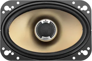 Polk Audio DB461 4-by-6-Inch Coaxial Speakers (Pair, Black)