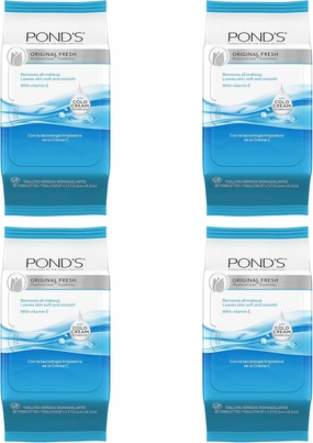 Pond's Makeup Remover Wipes, Original Fresh, 28 ct