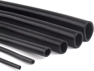 Premium Black Silicone Tubing - Flexible Food Grade Hose for Pump Transfer and Liquid Handling(Length 5m 7 * 10mm)