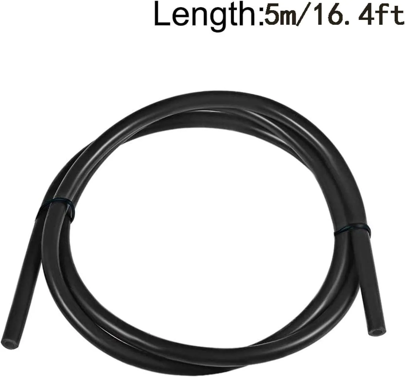 Premium Black Silicone Tubing - Flexible Food Grade Hose for Pump Transfer and Liquid Handling(Length 5m 7 * 10mm)
