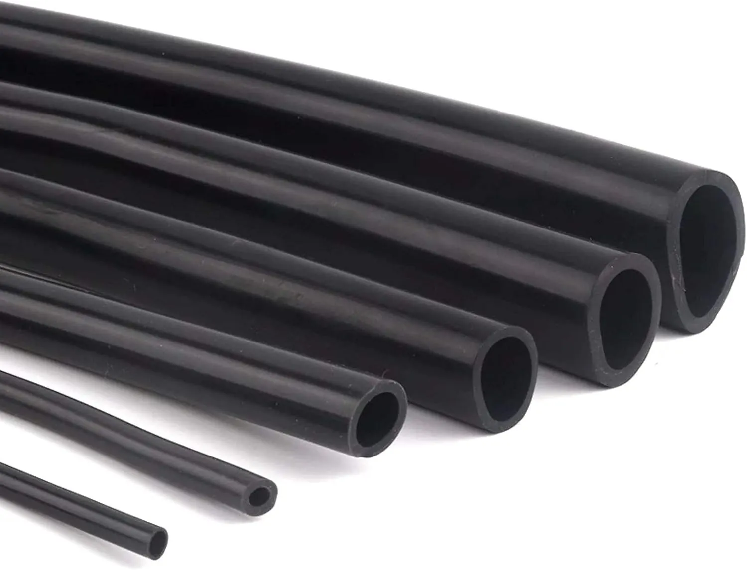 Premium Black Silicone Tubing - Flexible Food Grade Hose for Pump Transfer and Liquid Handling(Length 5m 7 * 10mm)