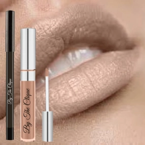 Premium Matte Lip Kit | Beige Nude Liquid Lipstick and Liner Set | Sandy Mandy