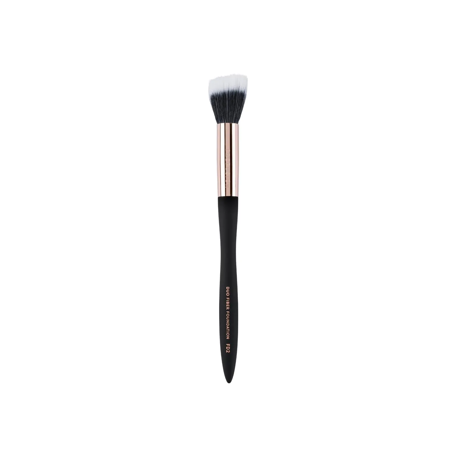 Profusion Cosmetics Artistry Series Duo Fiber Foundation Brush, Multi Dimensional and Luxurious Soft Touch Matte Finish With Waved Handle and Optimum Grip for Lightweight Balance