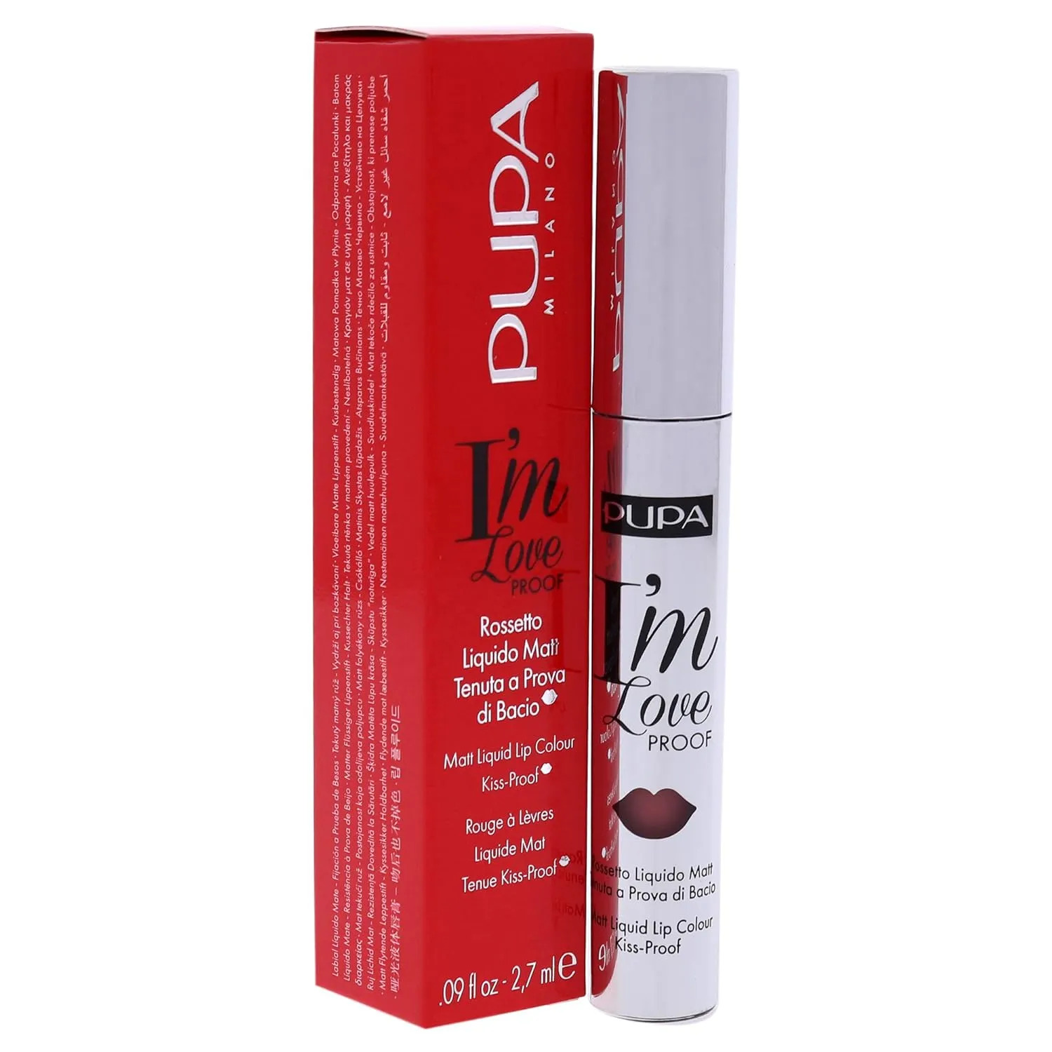 Pupa Milano I Am Love Proof Matt Liquid Lip Color - 002 Delicate Nude for Women - 0.09 oz Lipstick