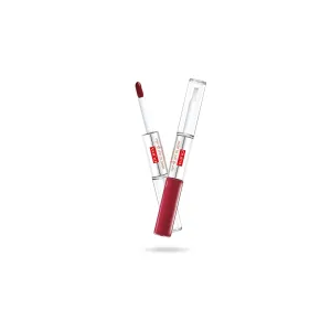 Pupa Milano Made To Last Lip Duo - 005 Deep Ruby for Women - 0.13 oz Lipstick
