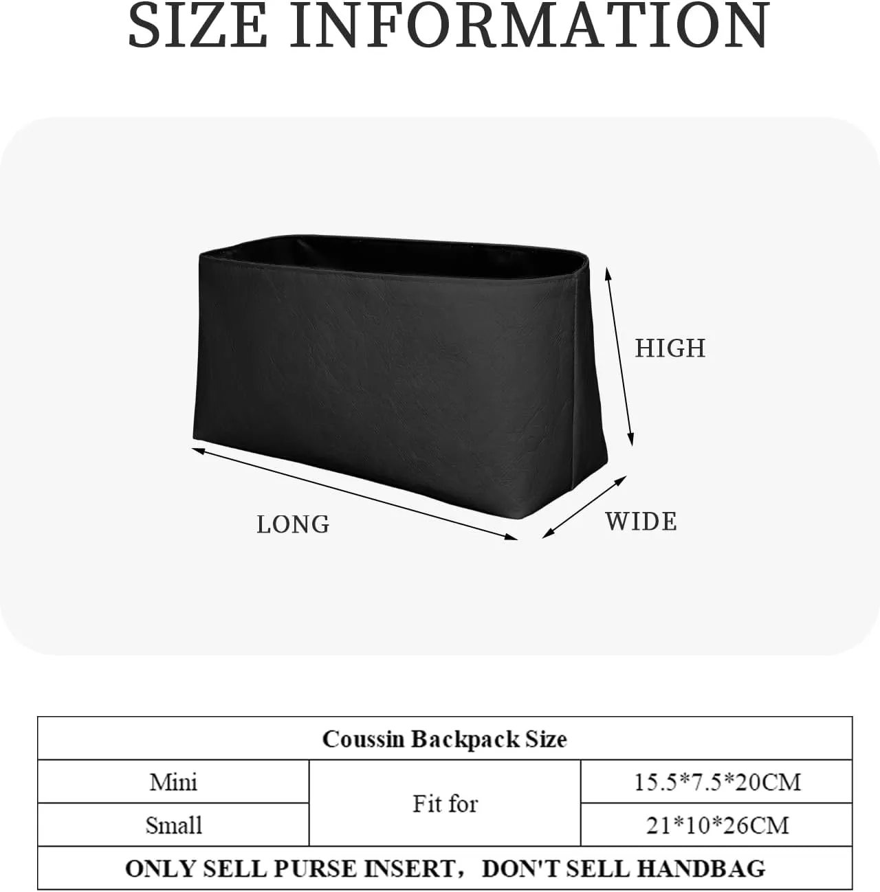 Purse Organizer Insert, Inner Liner Bag Organizer Insert Fit for LV Coussin Backpack Dupont Paper Inside Storage Bag In Bag Organizer Insert (Style-01, Small)