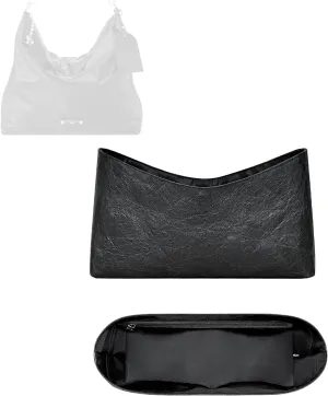 Purse Organizer Insert, Inner Liner Bag Organizer Insert Fit for LV Vagabond Hobo Dupont Paper Inside Storage Bag In Bag Organizer Insert (Style-02)