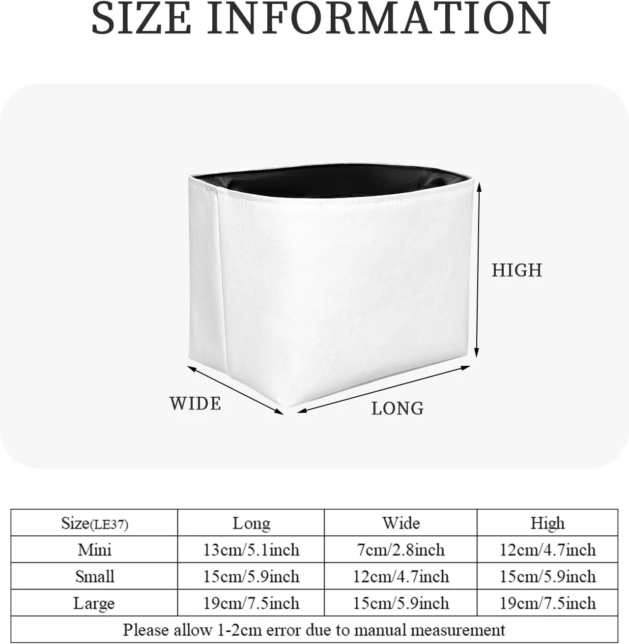 Purse Organizer Insert, Slim Inner Liner Bag Organizer Insert Fit for YSL LE37 Bucket Bag Dupont Paper Inside Zipper Storage Bag In Bag Organizer Insert (Style-02, Mini)