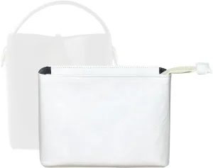 Purse Organizer Insert, Slim Inner Liner Bag Organizer Insert Fit for YSL LE37 Bucket Bag Dupont Paper Inside Zipper Storage Bag In Bag Organizer Insert (Style-03, Mini)