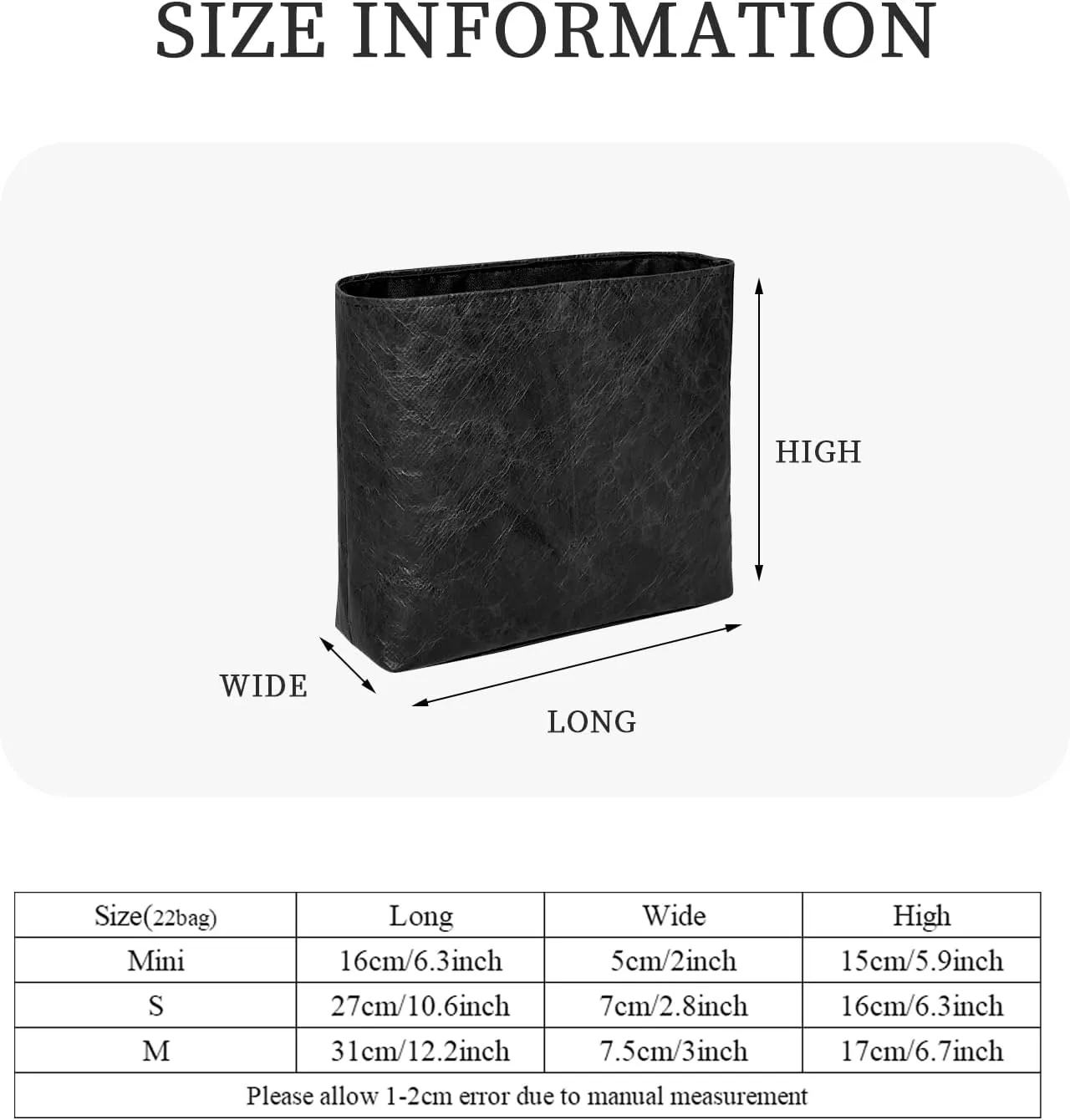 Purse Organizer Insert, Slim Inside Bag Organizer Insert Fit for Chanel 22Bag Mini Handbag Small Inner Liner Bag In Bag Organizer Insert (Style-02, Mini)