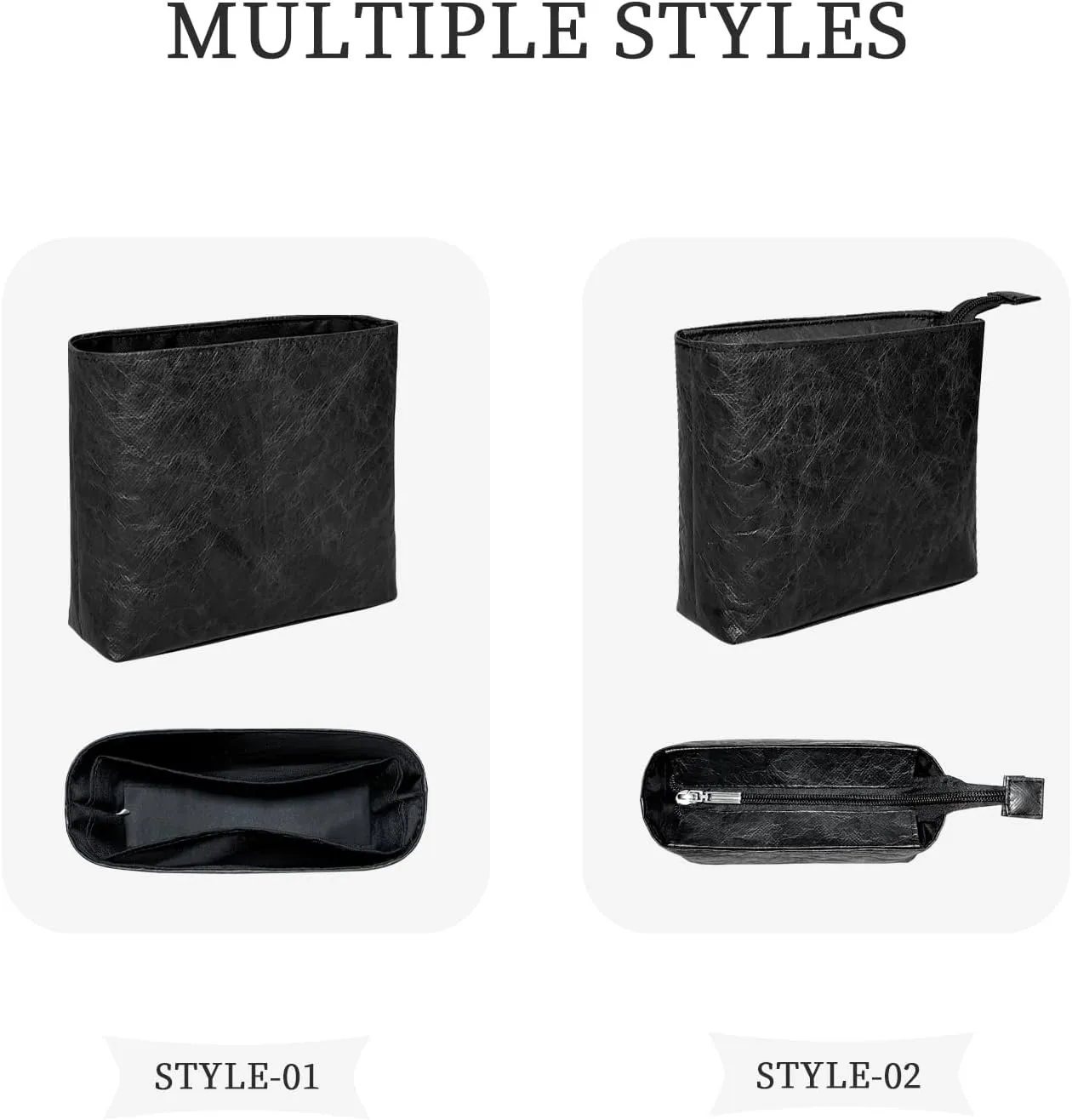 Purse Organizer Insert, Slim Inside Bag Organizer Insert Fit for Chanel 22Bag Mini Handbag Small Inner Liner Bag In Bag Organizer Insert (Style-02, Mini)