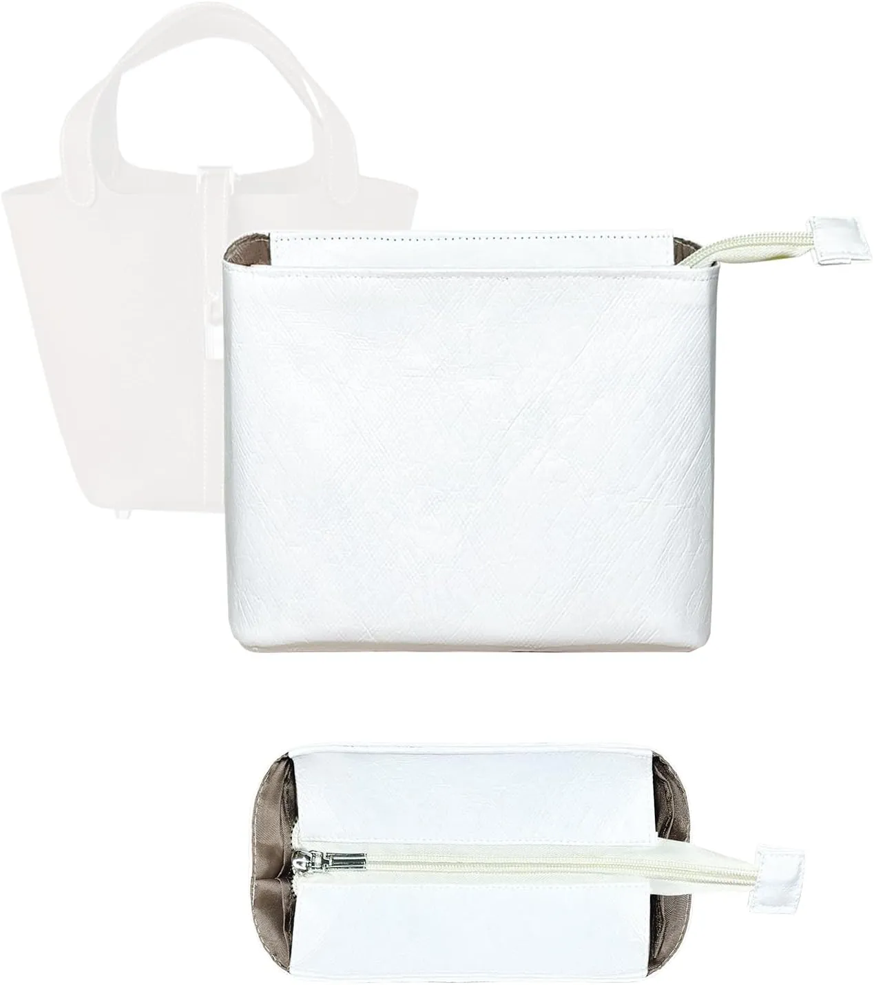 Purse Organizer Insert, Slim Inside Bucket Bag Organizer Insert Fit for Hermes Picotin18/22 Dupont Paper Inner Liner Bag Organizer Insert (Style-4, P18)