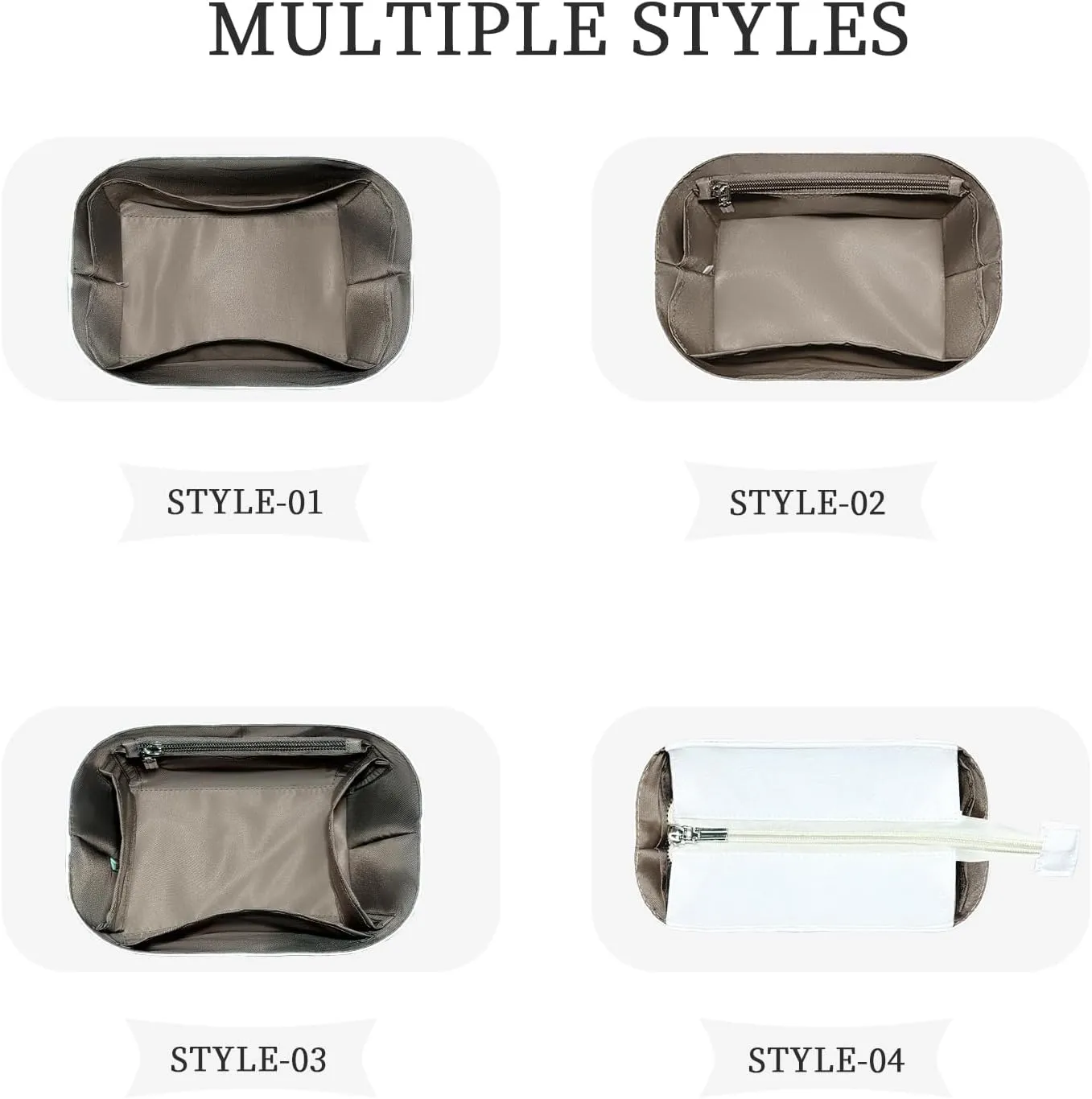 Purse Organizer Insert, Slim Inside Bucket Bag Organizer Insert Fit for Hermes Picotin18/22 Dupont Paper Inner Liner Bag Organizer Insert (Style-4, P18)