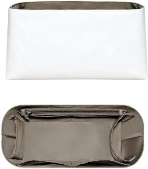 Purse Organizer Insert, Slim Inside Storage Bag Organizer Insert Fit for Hermes Kelly Handbag Lightweight Inner Liner Bag In Bag Organizer (Style-03, 32size)