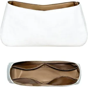 Purse Organizer Insert, Slim Inside Storage Bag Organizer Insert Fit for LV Boulogne Lightweight Dupont Paper Inner Liner Bag In Bag Insert (Style-01)