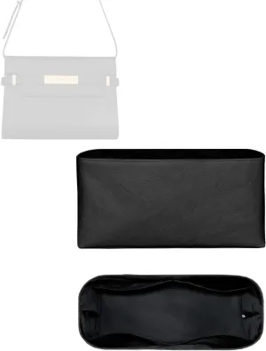 Purse Organizer Insert, Slim Inside Storage Bag Organizer Insert Fit for YSL Manhattan Lightweight Inner Liner Pouch (Style-01, Medium)