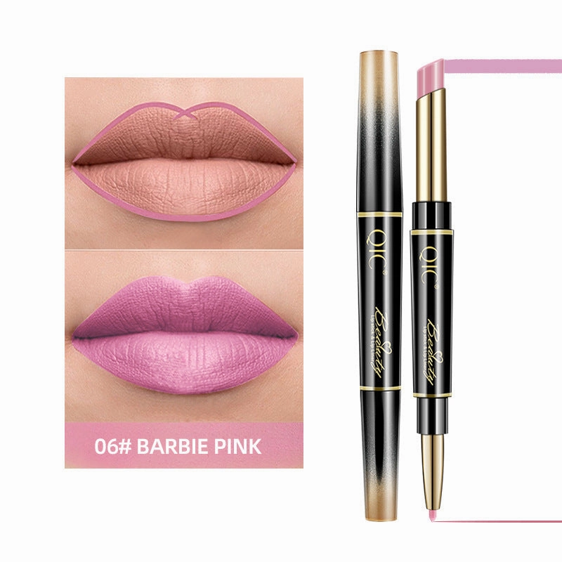 Qic 2-in-1 Matte Waterproof Lipstick Pencil