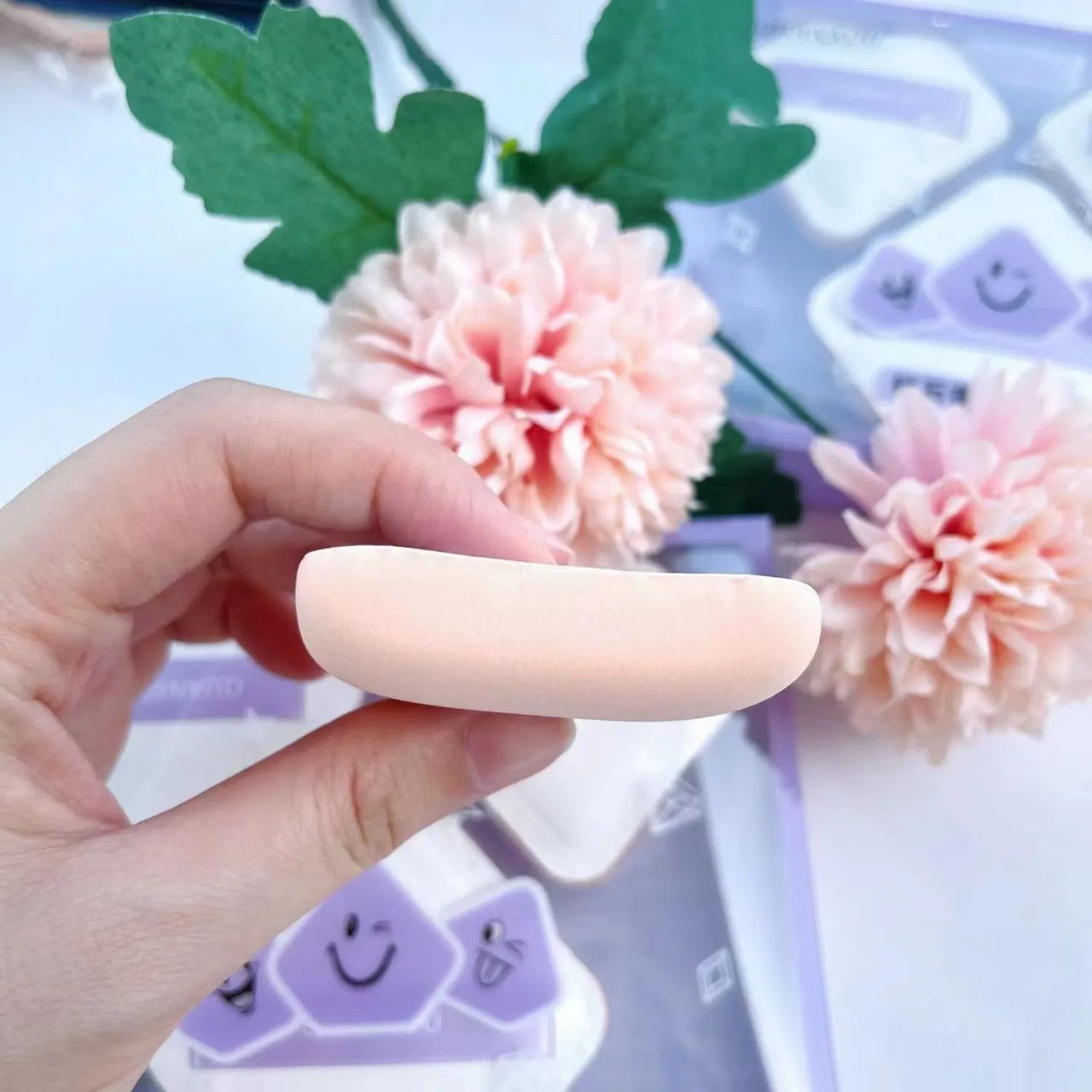 Quankou Diamond Shaped Air Cushion Powder Puff 3pcs