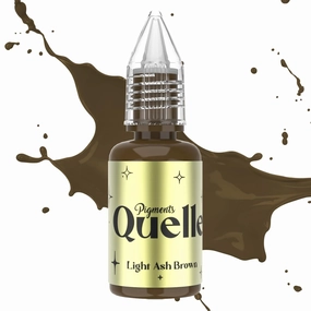 QUELLE Microblading Ink Permanent Makeup Pigment 0.5oz/15ml Eyebrow Ink Microblading Pigment for Eyebrow Eyeliner (Light Ash Brown)