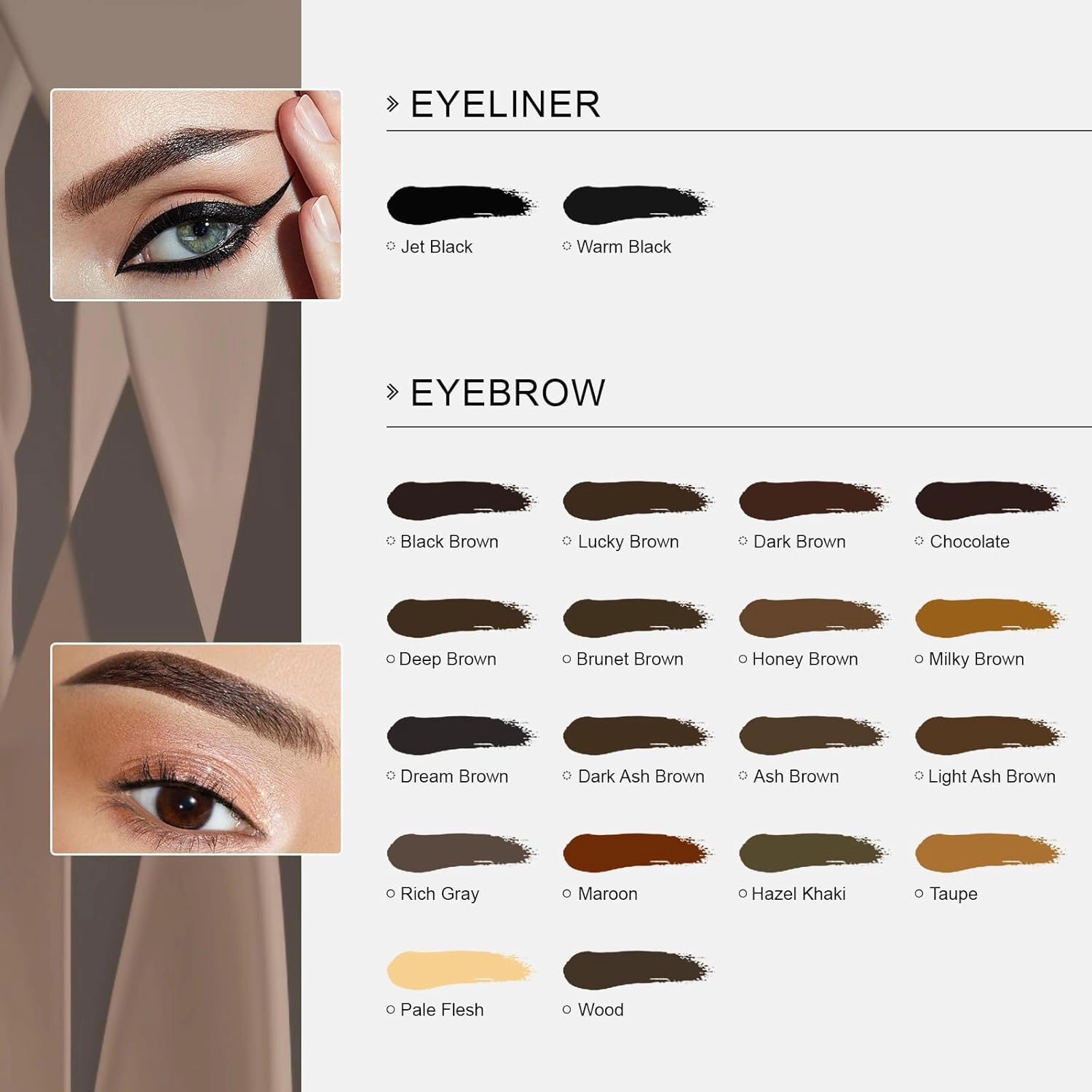 QUELLE Microblading Ink Permanent Makeup Pigment 0.5oz/15ml Eyebrow Ink Microblading Pigment for Eyebrow Eyeliner (Light Ash Brown)