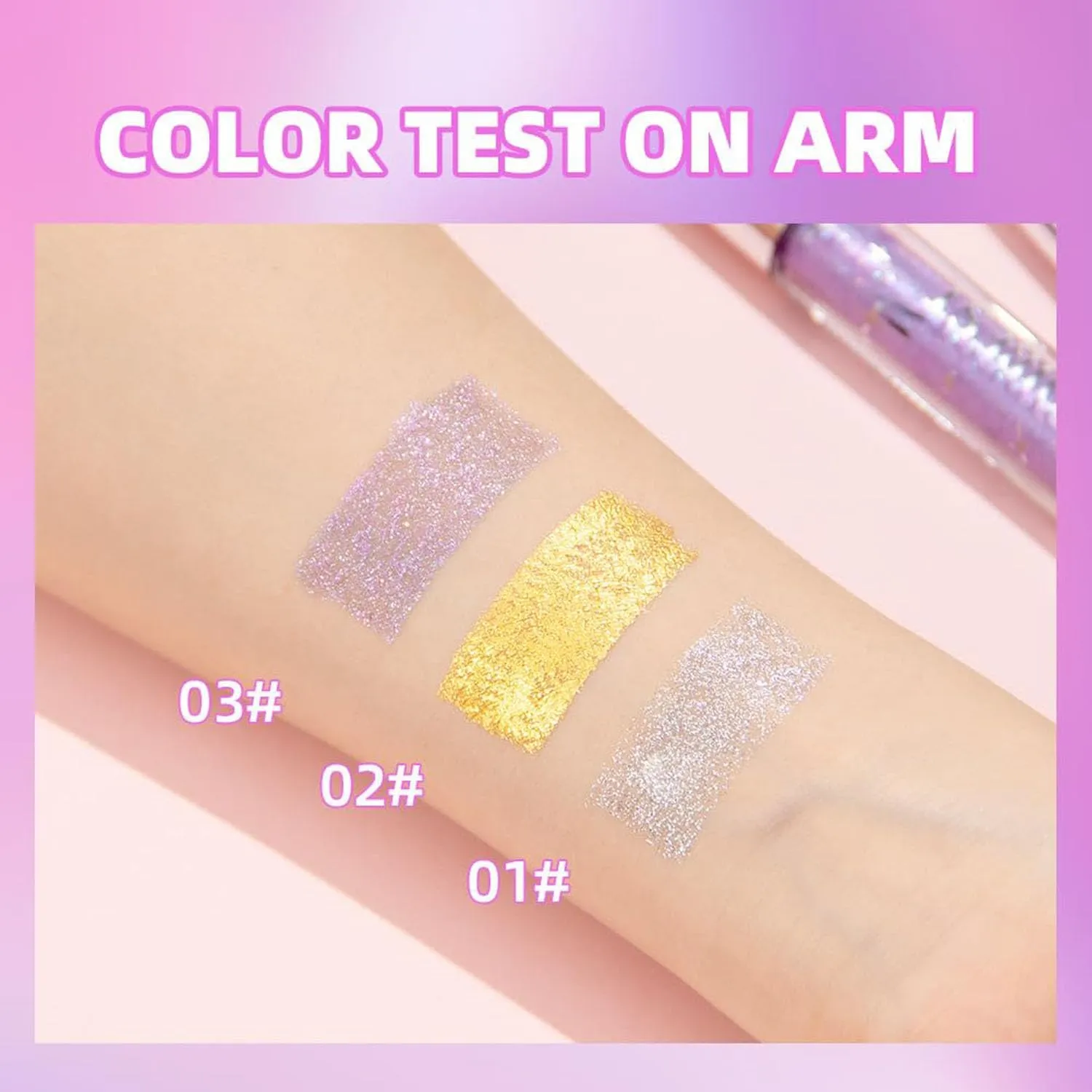 Question Beauty Glitter Mascara | Silver, Purple, White | Waterproof, Long Lasting, Smudge-Proof Mascara