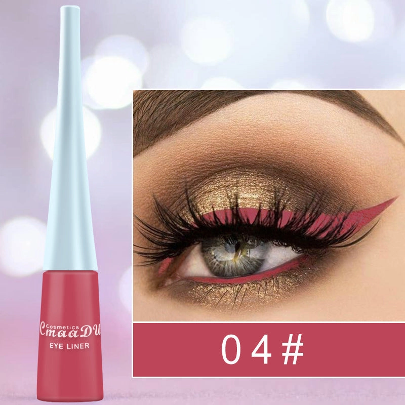 Quick-Drying Color Matte Glitter Eyeliner