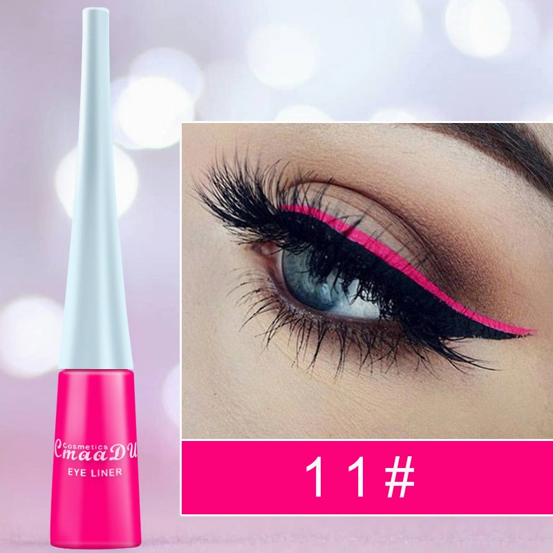Quick-Drying Color Matte Glitter Eyeliner