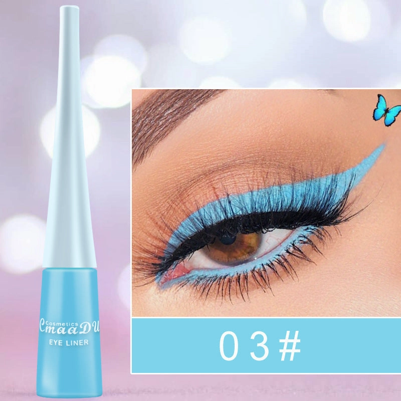 Quick-Drying Color Matte Glitter Eyeliner