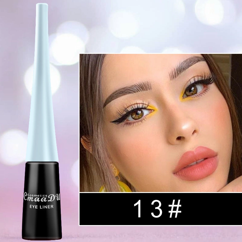 Quick-Drying Color Matte Glitter Eyeliner