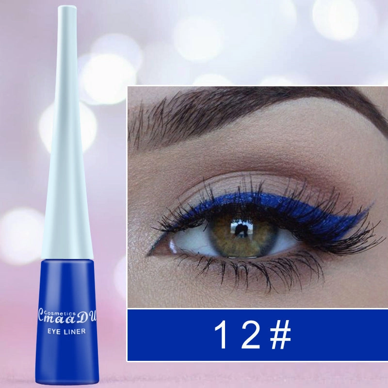 Quick-Drying Color Matte Glitter Eyeliner