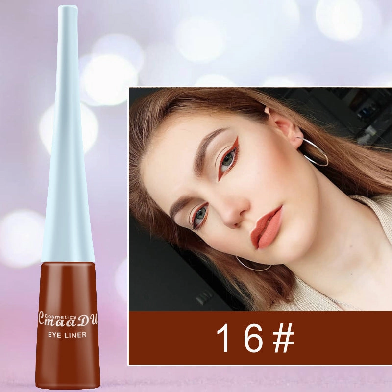 Quick-Drying Color Matte Glitter Eyeliner