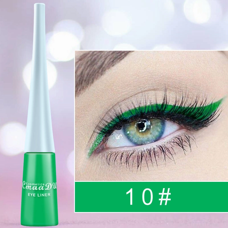 Quick-Drying Color Matte Glitter Eyeliner