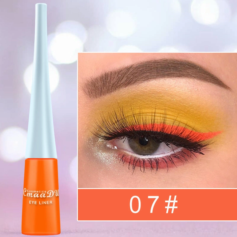 Quick-Drying Color Matte Glitter Eyeliner