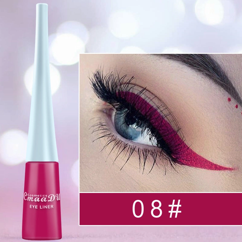 Quick-Drying Color Matte Glitter Eyeliner